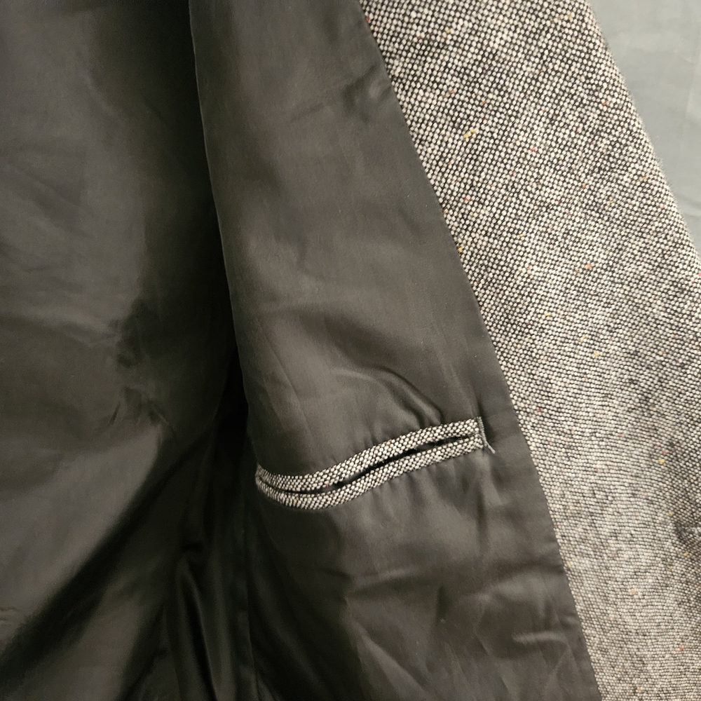 Men's H&M Tan Slim Fit Tweed Blazer Jacket Size 42R - Picture 8 of 16